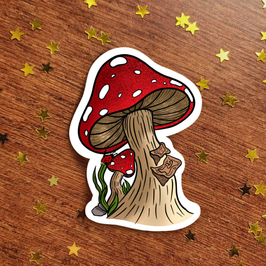 Woodland Shroom sticker