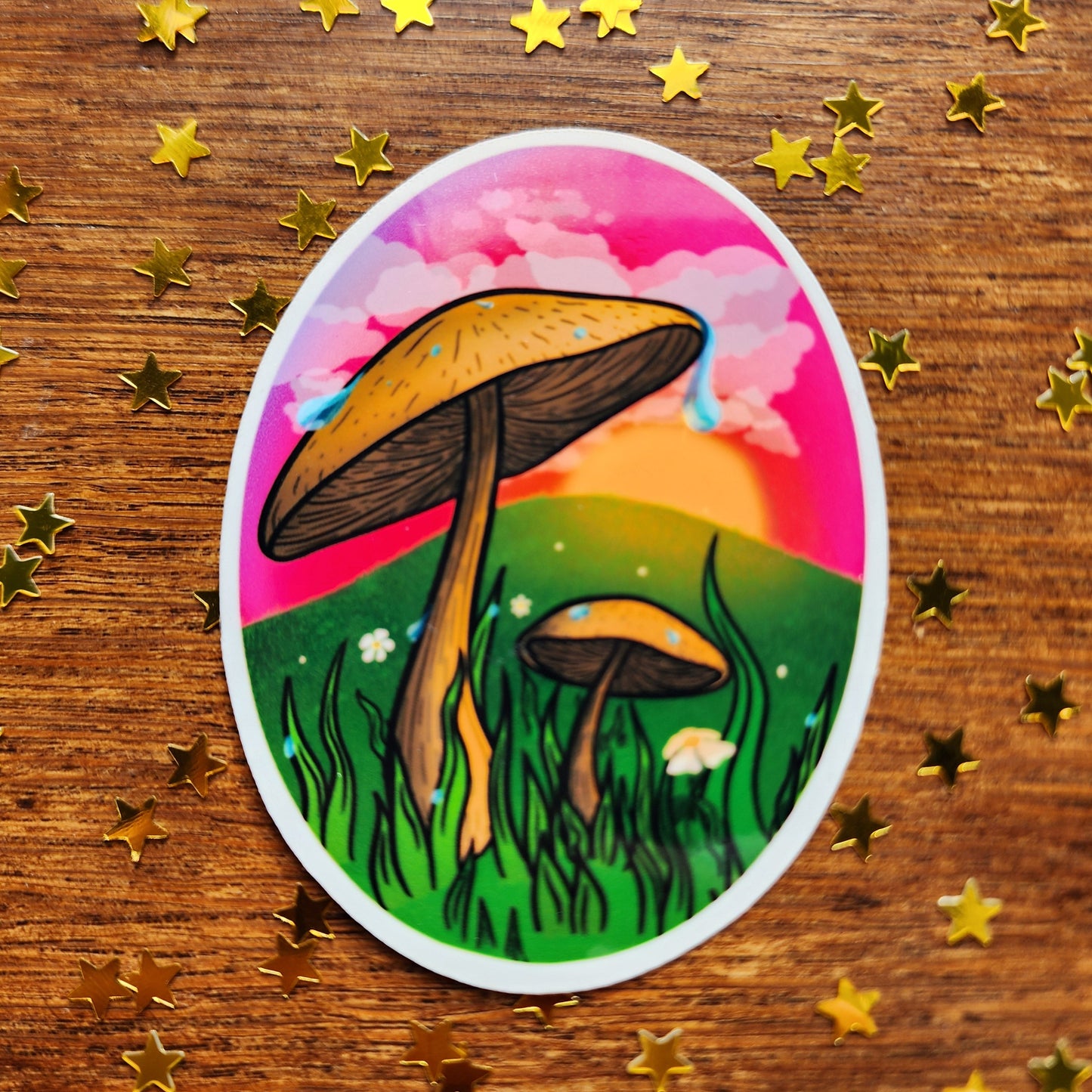 Mushroom Morning sticker